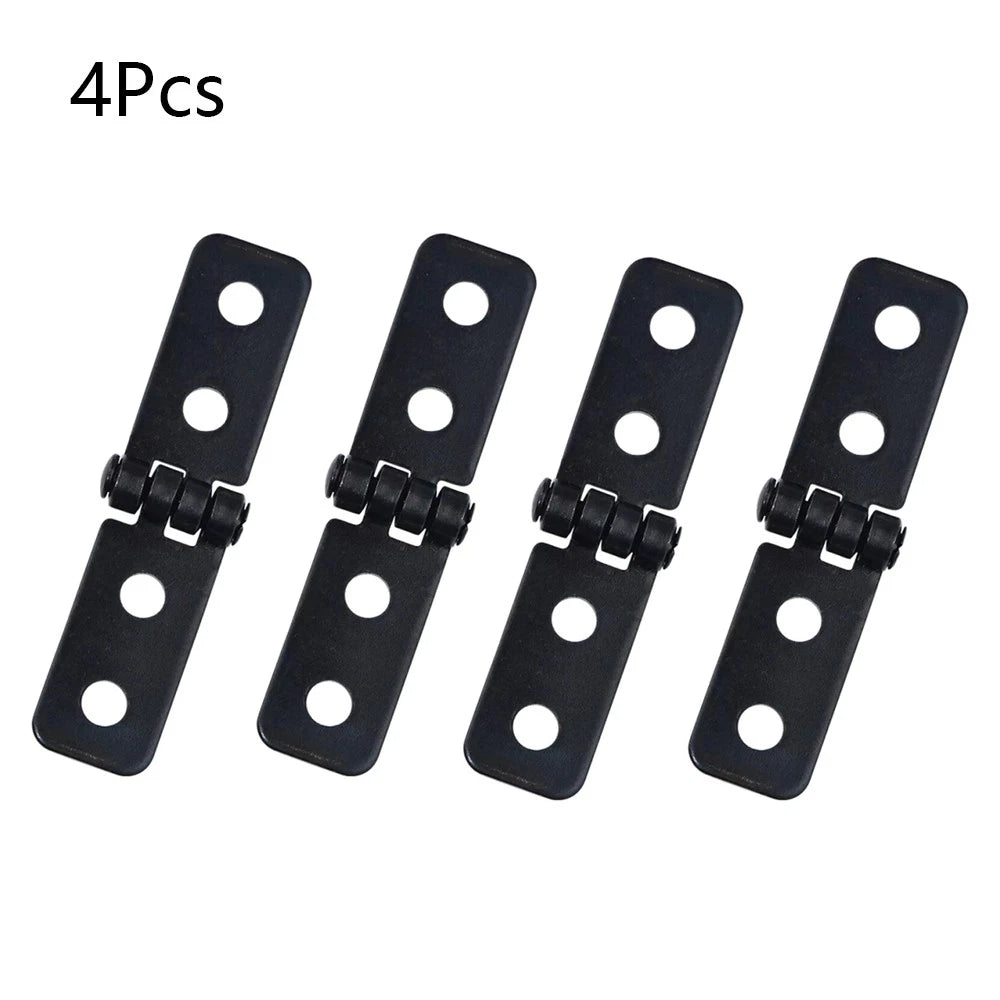 Set of 4 Black Hinges for Door Window Jewelry Box Cabinet Toolbox (N/A)