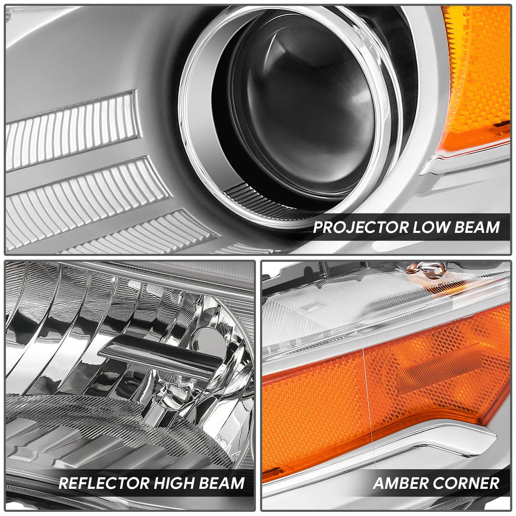 Driver Left Side Chrome Housing Projector Headlight for Acura TL (2009–2011)