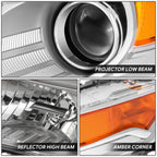 Driver Left Side Chrome Housing Projector Headlight for Acura TL (2009–2011)