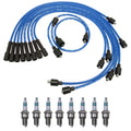 NGK Wire Set & Denso 8 Iridium Spark Plugs for Dodge Dakota B150 D150 (1987–1996)