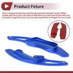 2X Blue Aluminum Alloy Steering Wheel Paddles for Subaru Forester (2012–2025)