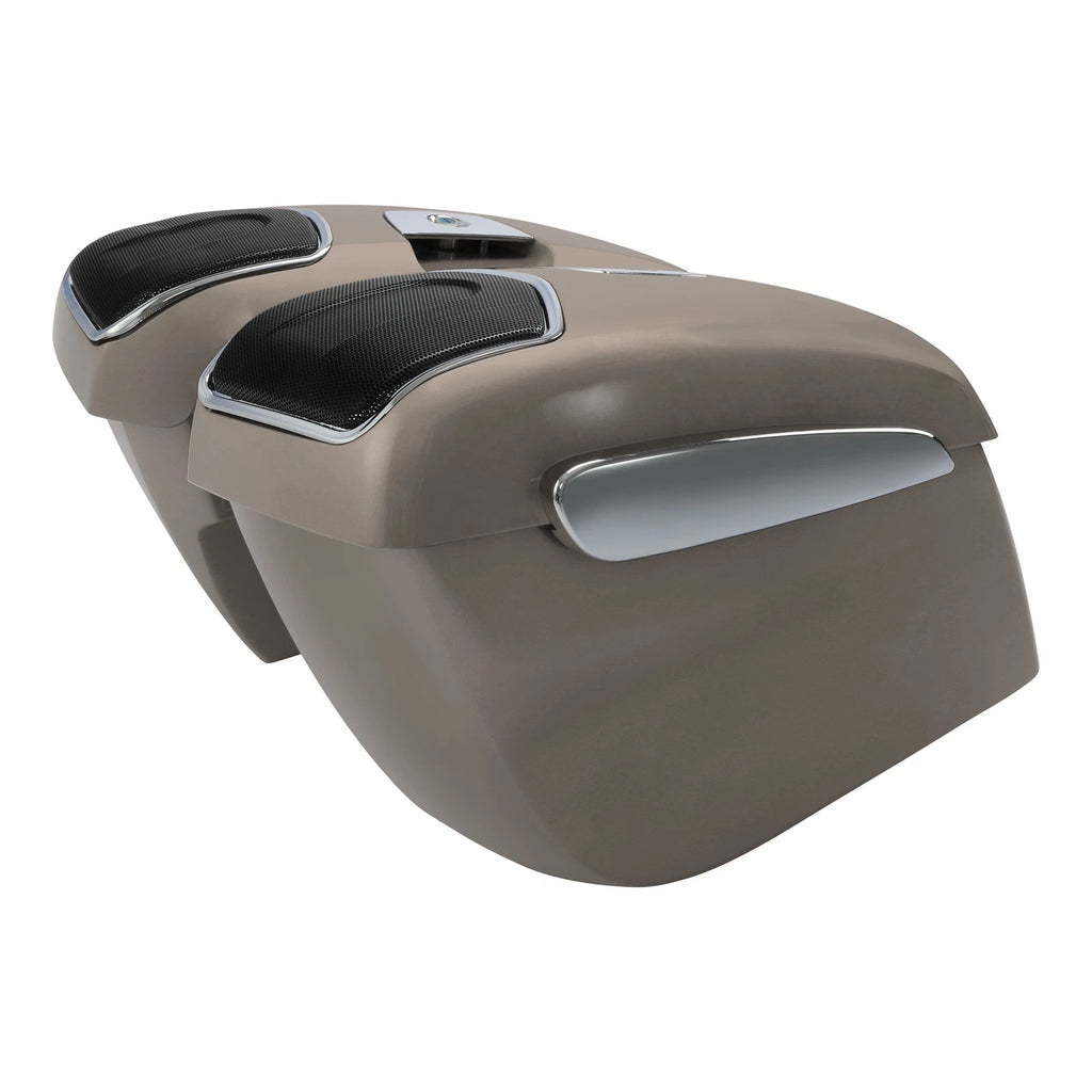 Hard Saddlebags Speaker Cutouts for Indian Chieftain (2019–2025) Bronze Smoke