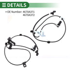 ABS Wheel Speed Sensor Kit No.4670A371 for Mitsubishi Galant (1994–2002)