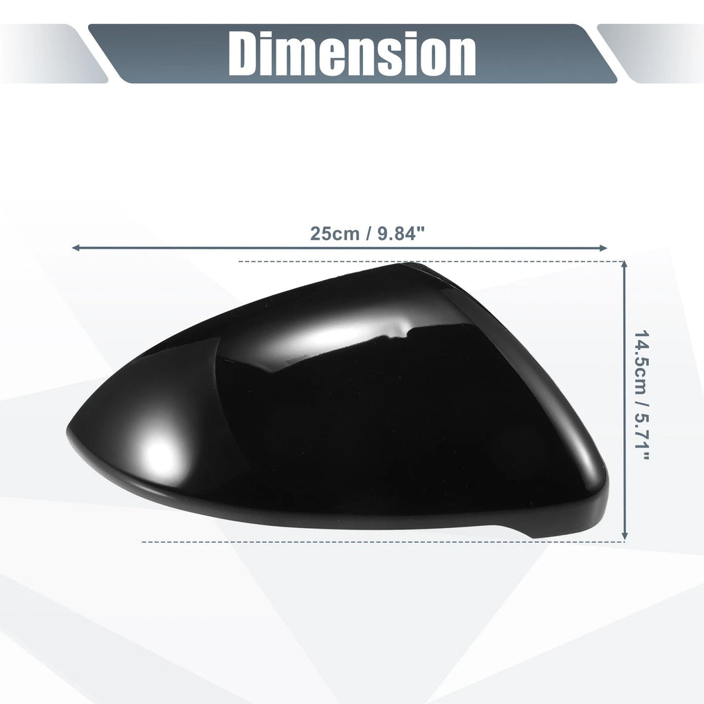 Right Mirror Cover Cap for Volkswagen Golf MK7, E-Golf (2013–2020) Gloss Black
