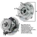 Front Wheel Bearing Hub Assembly for Chevy Avalanche Silverado 1500 (2001-2013)