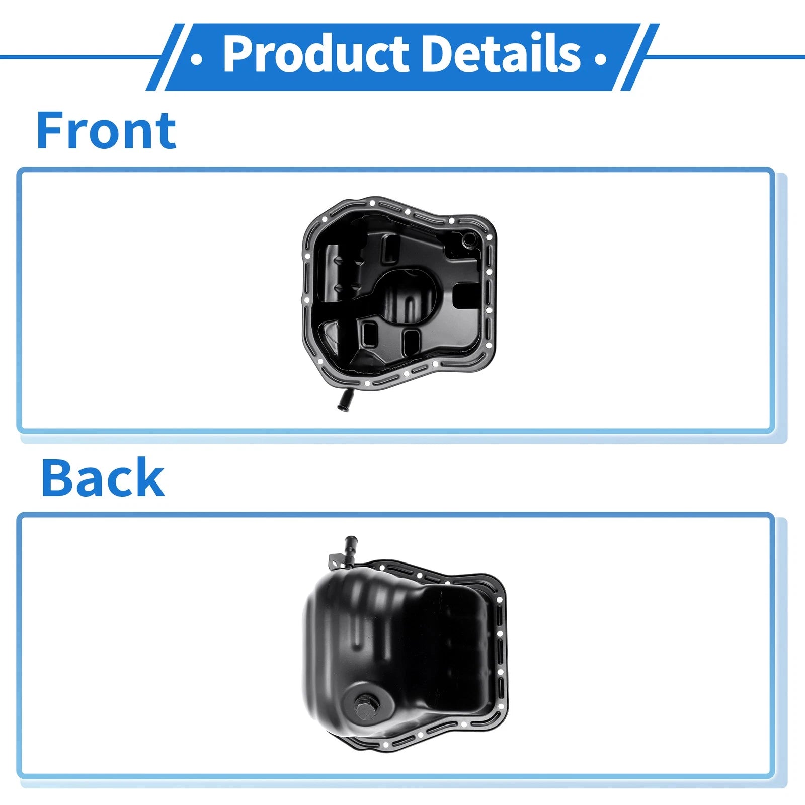 1 Pc Engine Oil Pan No. 11109AA093 for Subaru Forester (1999–2005) Iron Black
