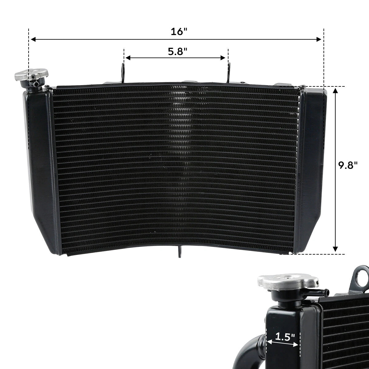 Replacement Radiator for Honda CBR600 F4/F4i (1999–2004)