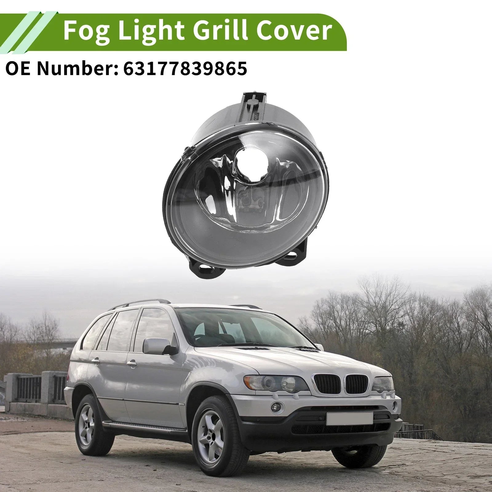 Left Fog Light Grill for BMW X5 (1999-2006)