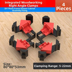 4X Right Angle Clamp for Woodworking (5-22mm Clamping Range)