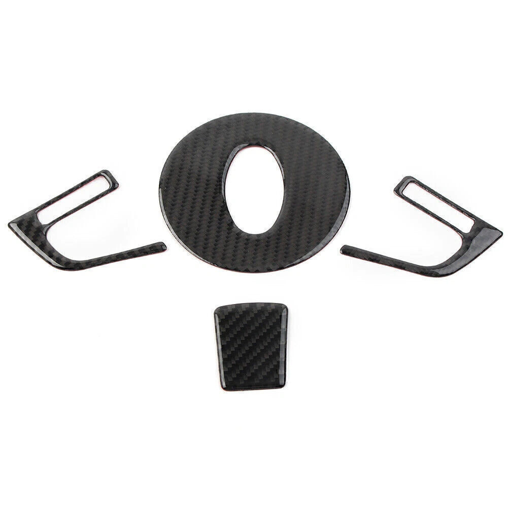 Set of 4 Carbon Fiber Steering Wheel Covers for Subaru Forester (2013–2018)