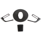 Set of 4 Carbon Fiber Steering Wheel Covers for Subaru Forester (2013–2018)