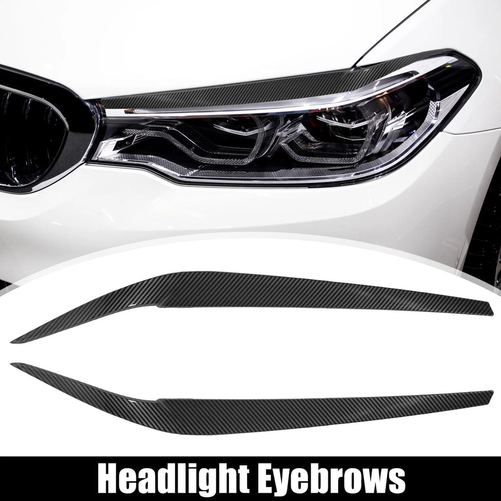1 Pair Headlight Eye Lid Cover Sticker for BMW G30 530i 540i (2017–2022)