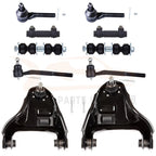 Set of 10 Front Control Arms Tie Rods Sway Bars for GMC Sonoma (1998–2003)