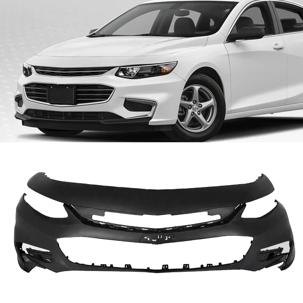 Primed Front Bumper Cover for Chevrolet Malibu (2016–2018)