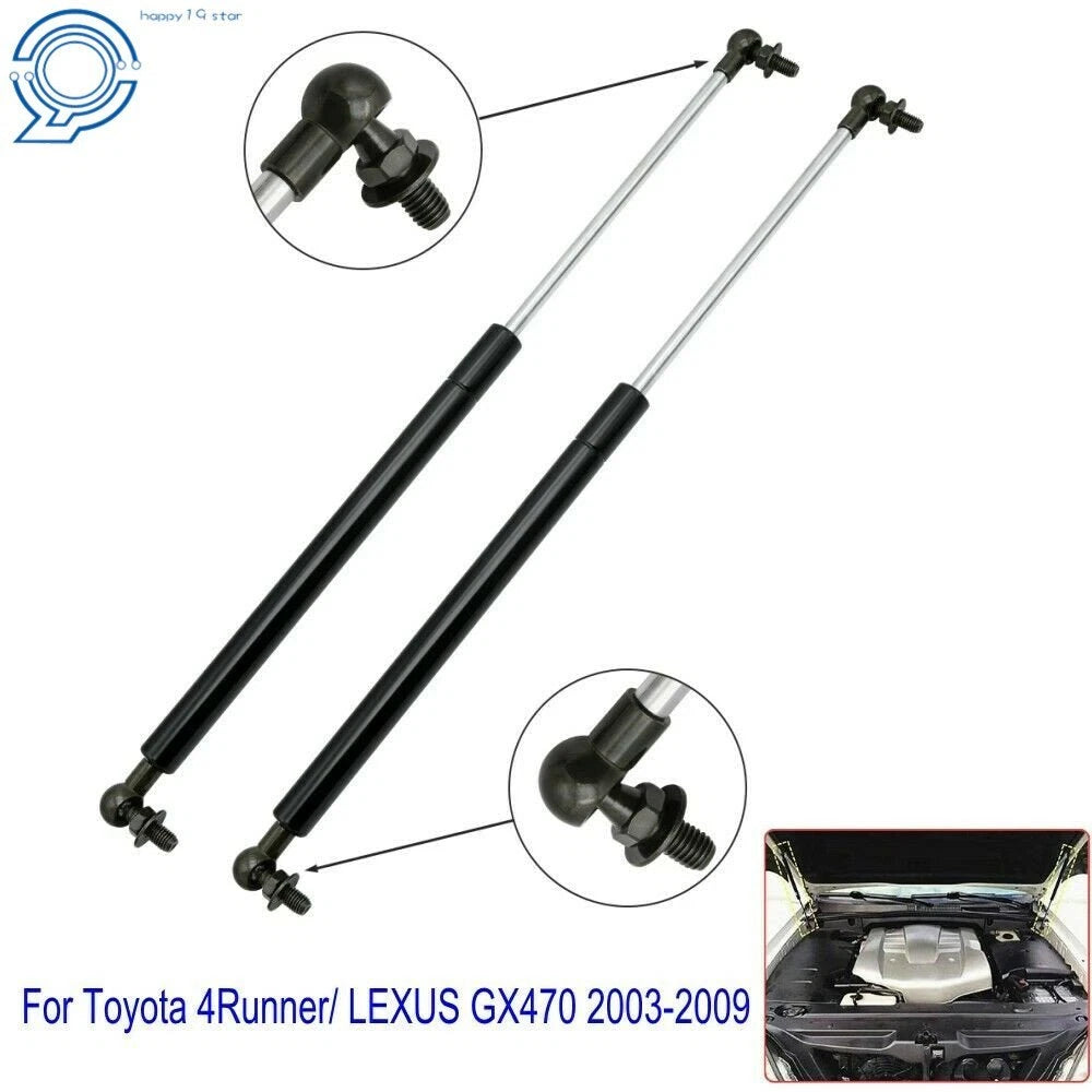 2X Front Hood Lift Supports for Toyota 4Runner Lexus GX470 (2003–2009)
