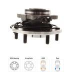 Set of 2 Wheel Hubs for Nissan Armada (2005–2015) Rear 6 Lug with Bearing & Sensor
