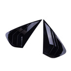2 x Gloss Black Side Window Blind Covers for Kia Forte (2019-2022)