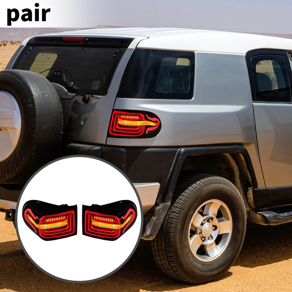 1 Pair OLED Tail Lights Assembly for Toyota FJ Cruiser (2007–2014)