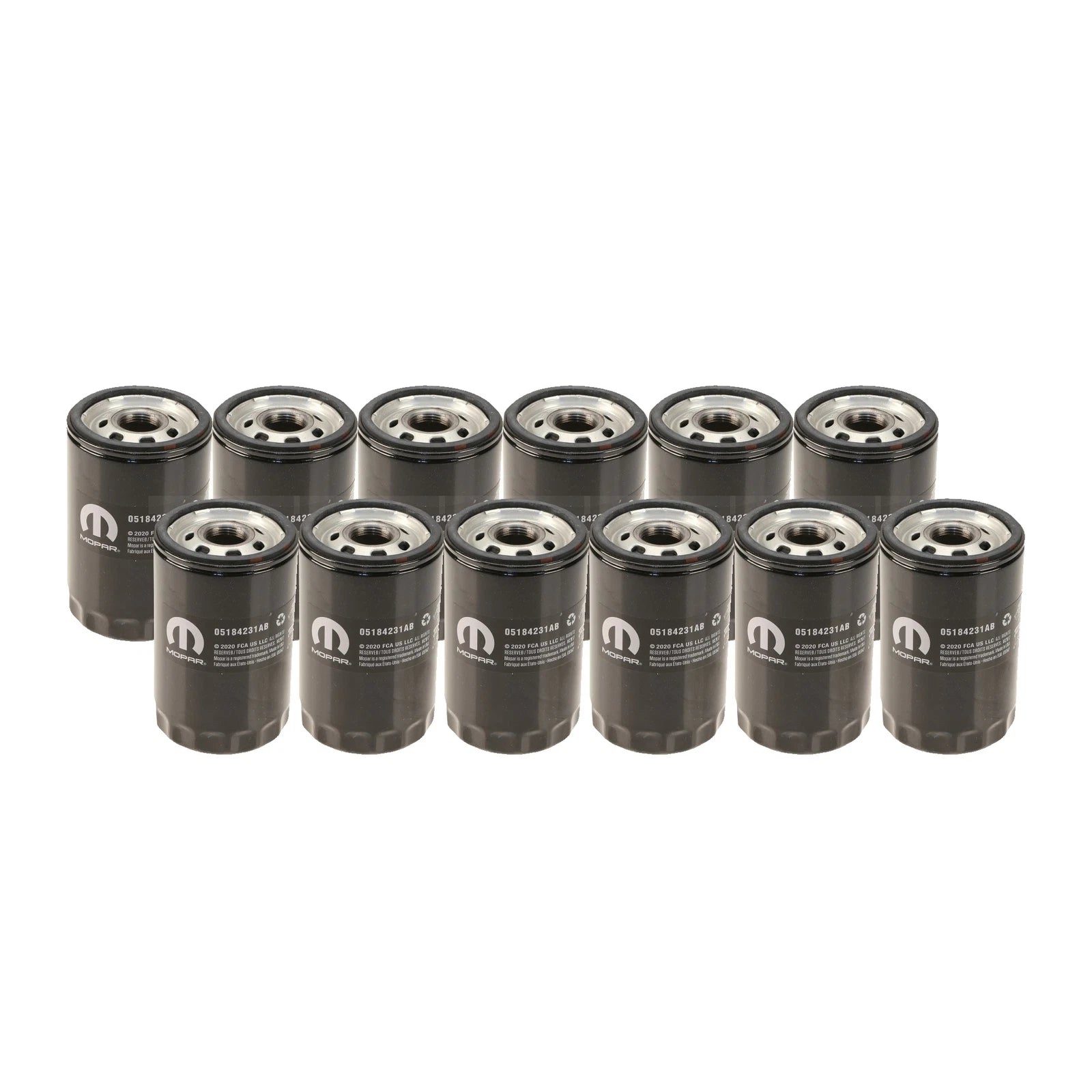 Set of 12 Engine Oil Filters for Dodge Jeep Ram 3.7L V6 (2002–2021)