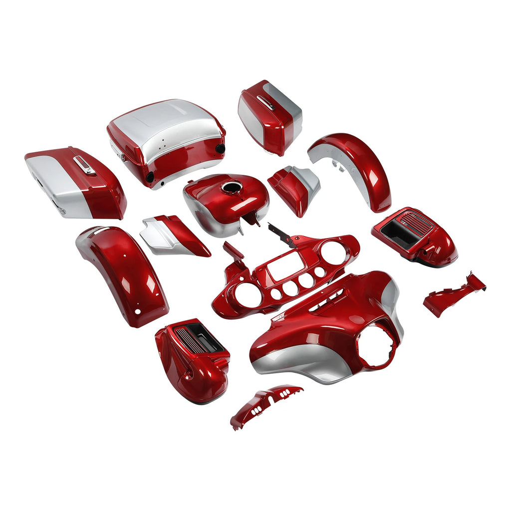 Fairings Bodywork for Harley Electra Glide (2014–2023) Wicked Red/Barracuda Silver