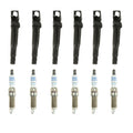 Set of 6 Ignition Coils + 6 Spark Plugs for BMW 640i (2012–2017)