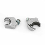 Chrome 39mm Windshield Clamps for Harley Dyna FXD FXDC Sportster XL 883 (T9)