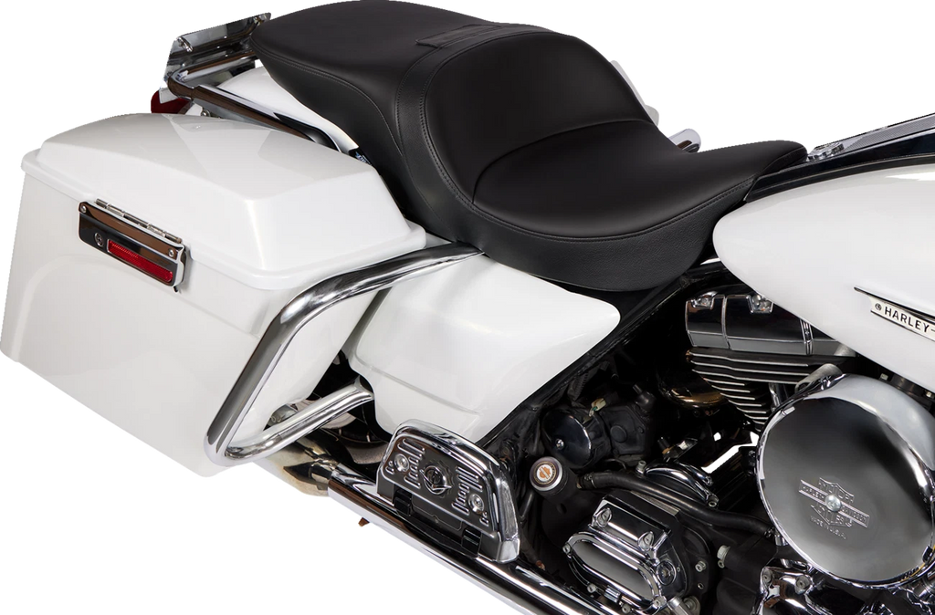 Freedom Seat for Harley FLH (1997–2007) - Solar Leather - Black