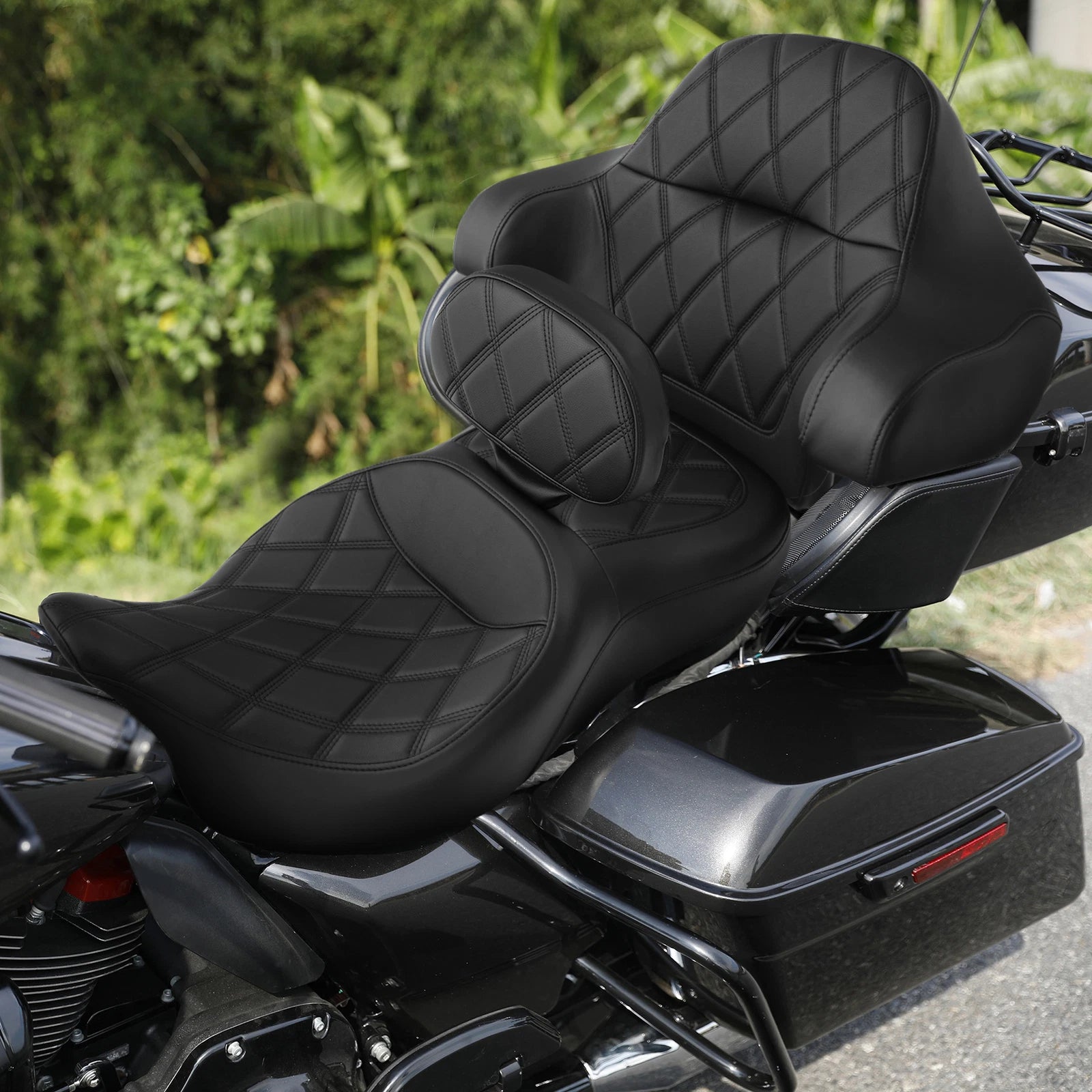 Seat Backrest Pads for Harley Street Road Glide (2014–2023)
