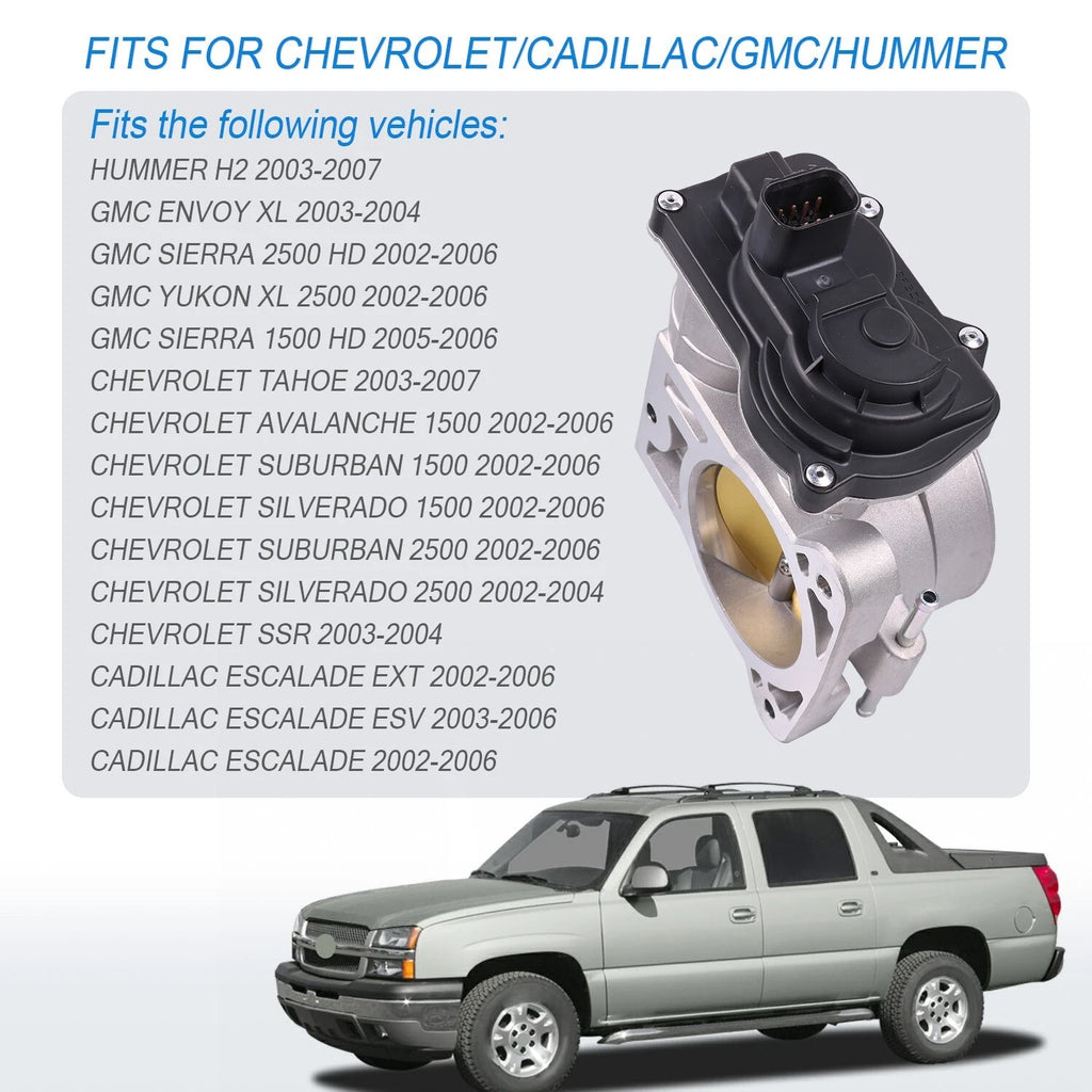 Throttle Body for GMC 1500, Chevy Express, Silverado (2000-2006)