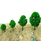 40Pcs Mixed Size Model Trees for Train Railway Architecture Scenery