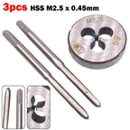 M2 5 x 0.45mm Right Hand Tap and Die Metric Thread Kit for Automotive
