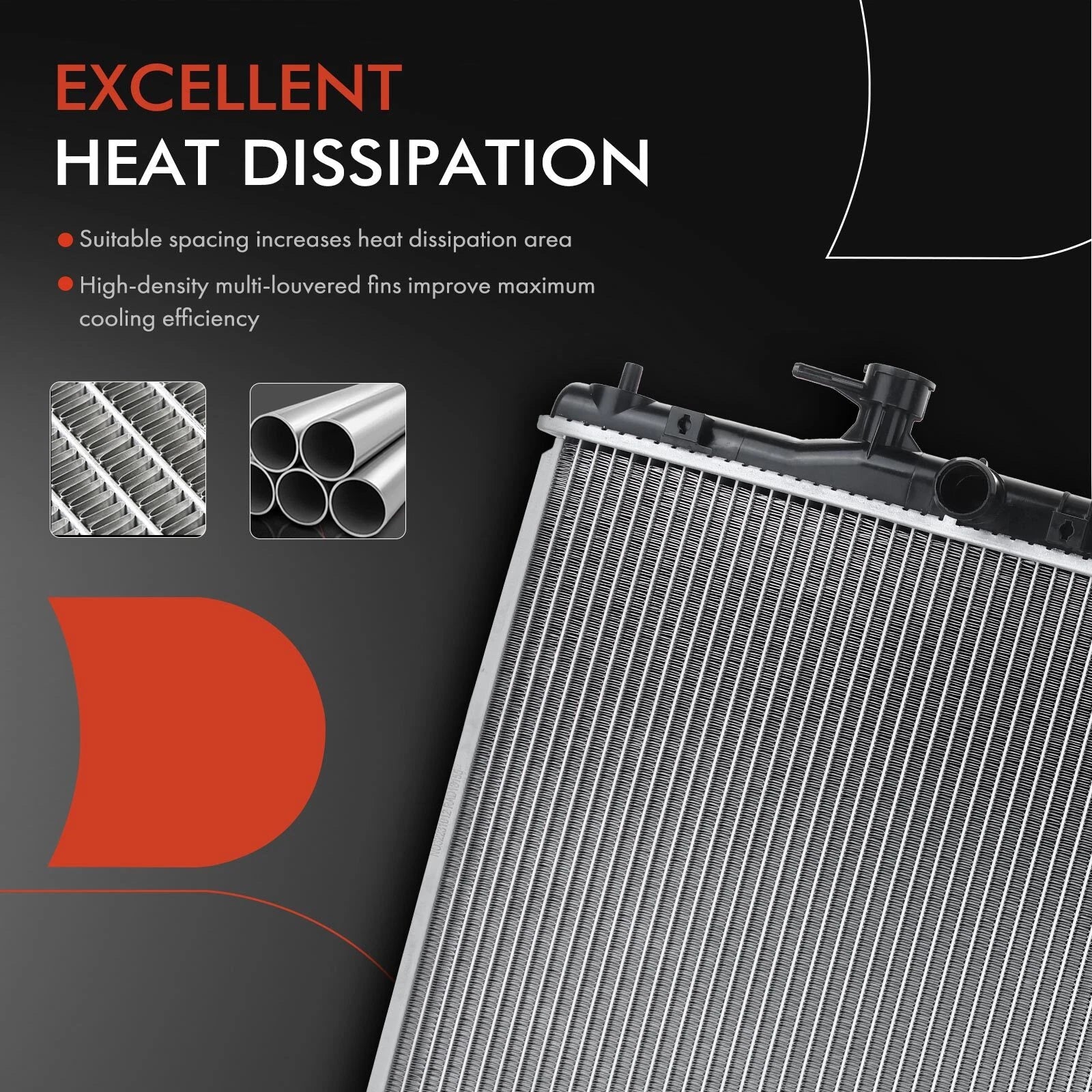 Radiator with Trans Oil Cooler for Honda CR-V (2007–2011)
