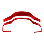 Steering Wheel Button Frame Cover Trim for Jaguar F-Type (2013–2024) Carbon Red
