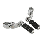 1 1/4" Highway Bar Engine Guard Footpeg Pegs for Harley (Chrome)