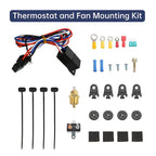Electric Cooling Radiator Fan Probe Ground and Thermostat Switch Kit (2010–2015)