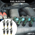 Set of 6 Fuel Injectors No.F65Z-9F593-A for Ford F-150 (1997–1998) 4.2L