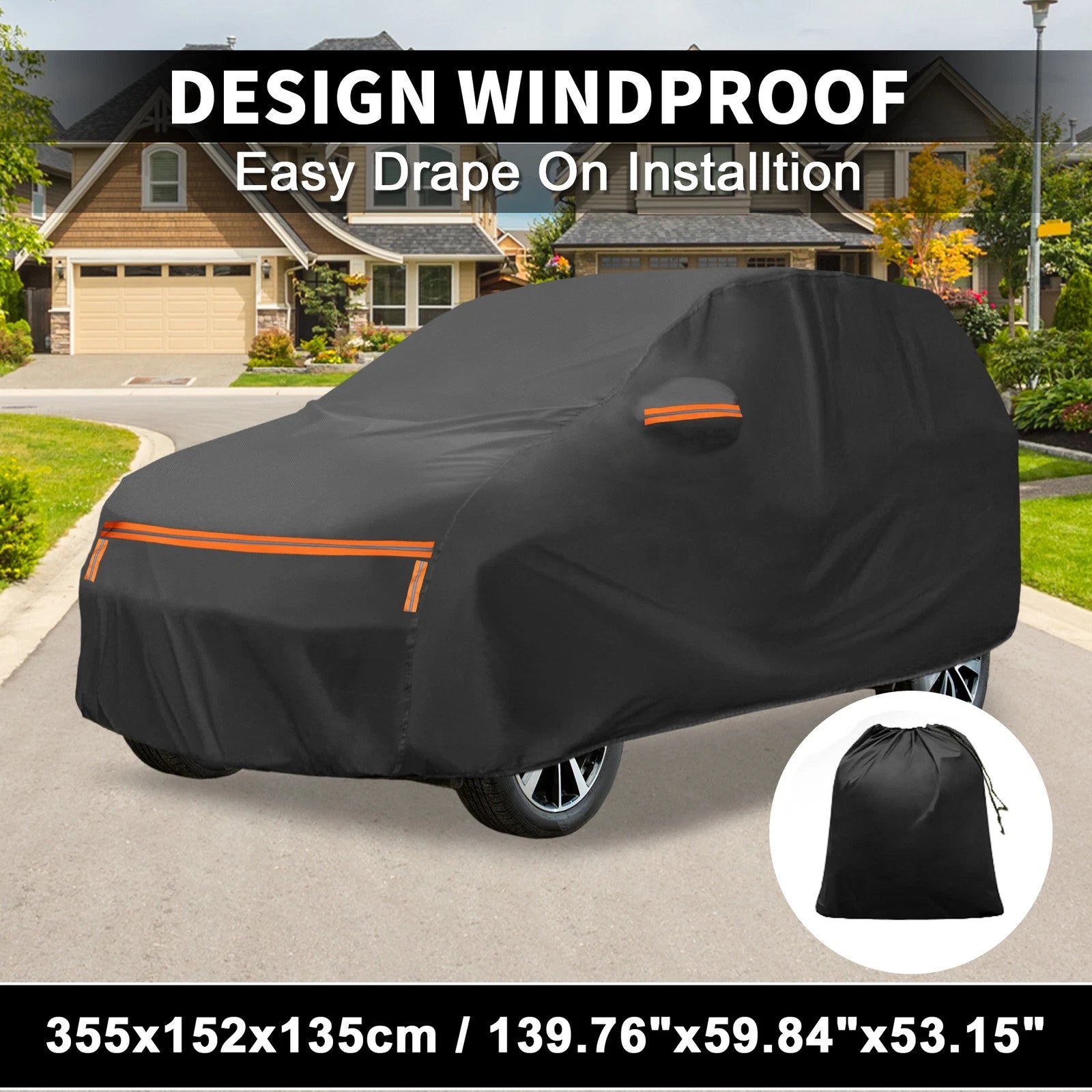 Waterproof Car Cover for Suzuki Alto (with Zipper)