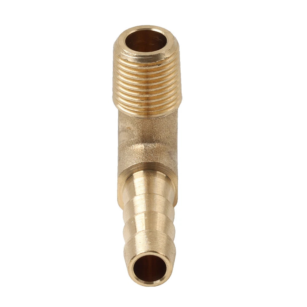 Brass Hose Barb Fitting Elbow 1/4" x 1/8 NPT for Automotive