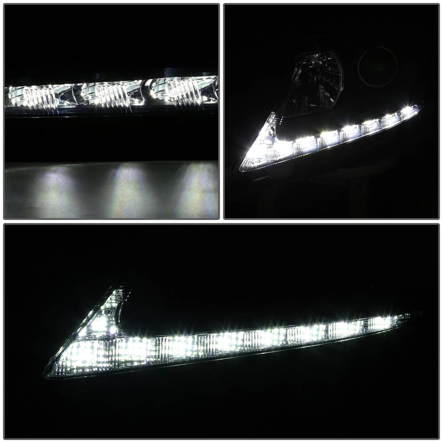Projector Headlight Lamps w/ LED DRL for Lexus ES300h/ES350 (2013–2015)