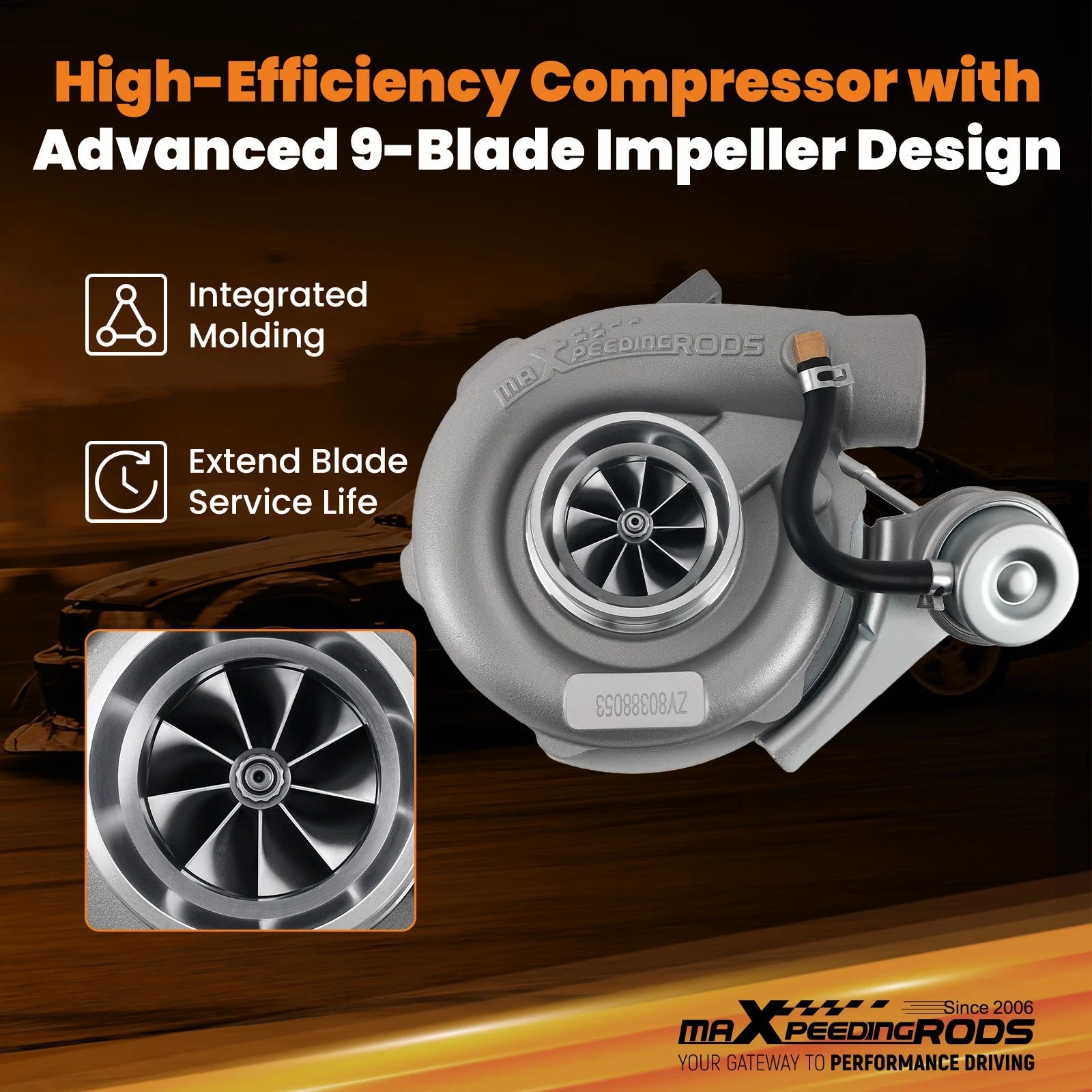T04e T3.63 Turbocharger Compressor 420+hp Stage 3 for