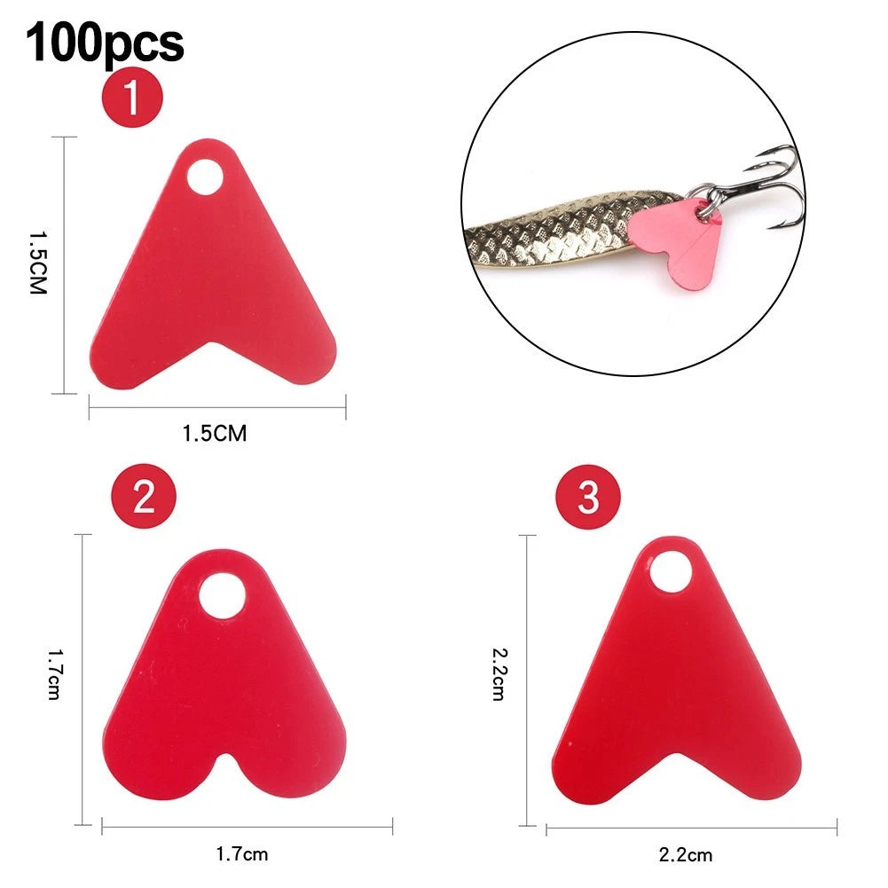100pcs Plastic Fishtails for Bait Accessories (DIY)