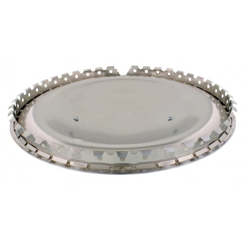 Chrome Flipper Moon Style Hubcaps Set for Single Bar Wheel 14 inch (—)