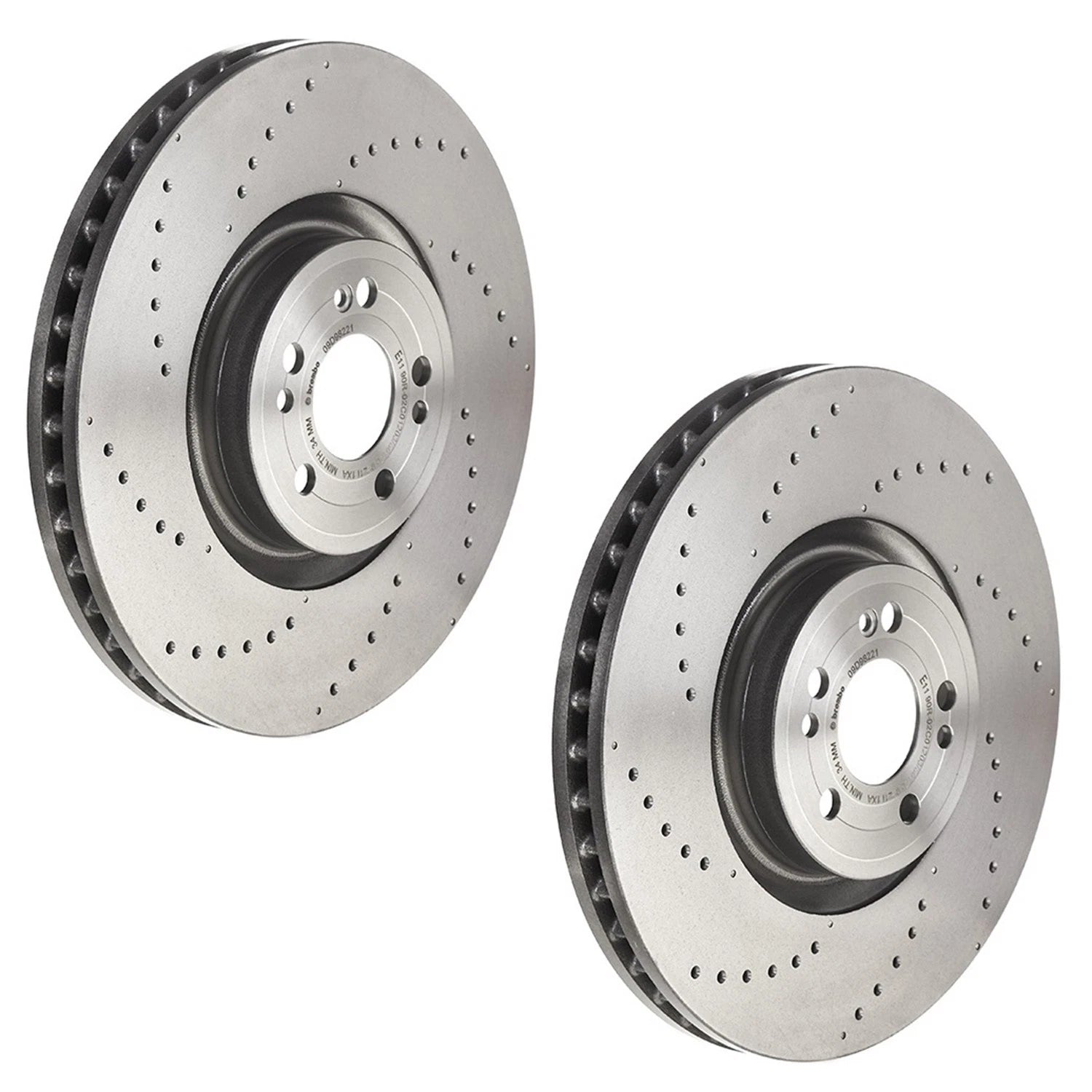 Brembo Front Drilled Disc Brake Rotors for MB W167 C292 C190 (2020–2023)