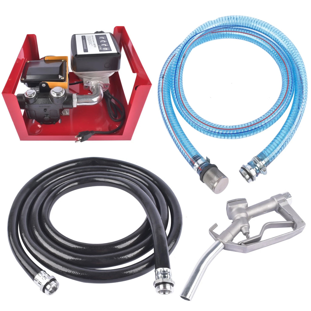 16GPM Electric Diesel Transfer Pump Kit for Universal Use (No Year Range)