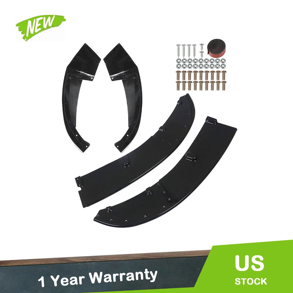 M Sport Gloss Black Front Bumper Lip Spoiler for BMW F32 F33 F36 (2014–2020)