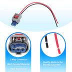 2Pcs Ignition Coil Connector Plug Harness for Chrysler 200 (2007–2014) No. 4606824AC