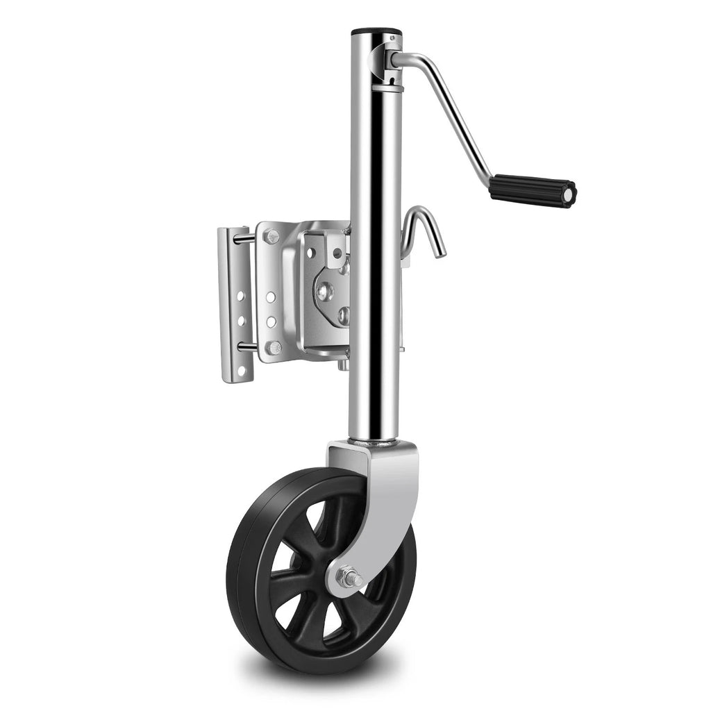 Side Mount Trailer Jack w/Wheel for 1500LBS Capacity (24.2in-35.4in)