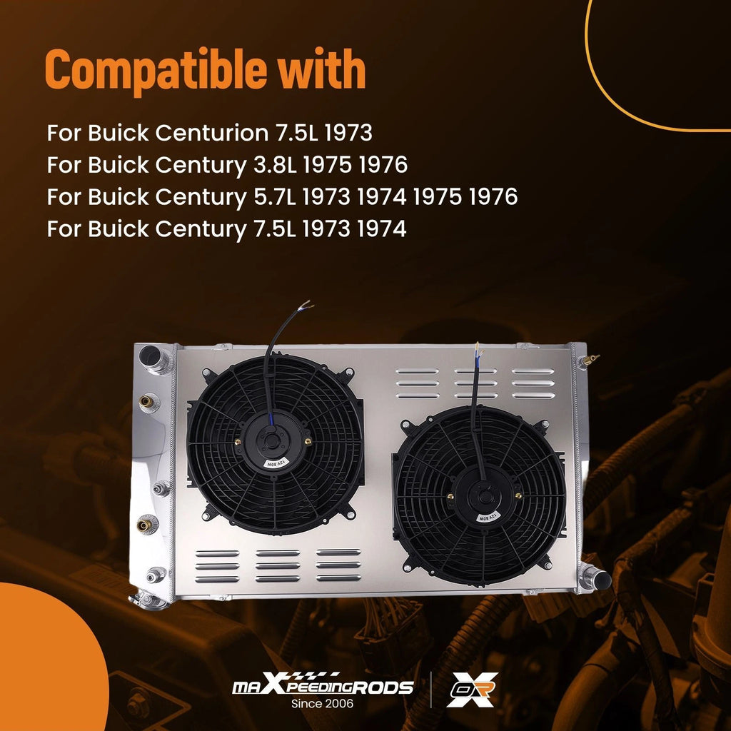 Aluminum Radiator Shroud Fan for Buick Centurion/Century (1973-1976)