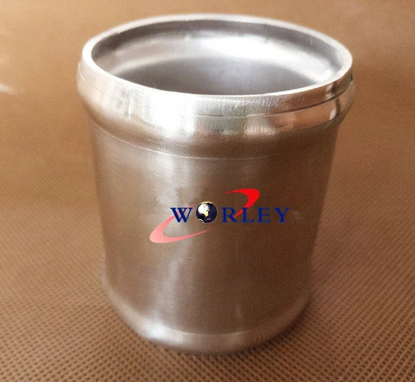 57mm 2.25" x 76mm Straight Aluminium Pipe Swaged Tube Joiner for Car