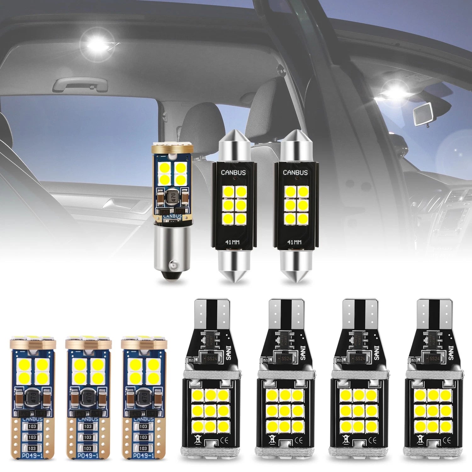 10X LED Dome Light Bulbs for Dodge Ram 1500-3500 (1994–1997)